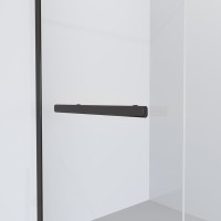 Душевая перегородка Niagara Nova NG-681-12 BLACK 120x195 профиль черный, стекло прозрачное