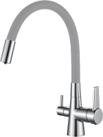 Смеситель для кухни Haiba HB858-3 пепельный