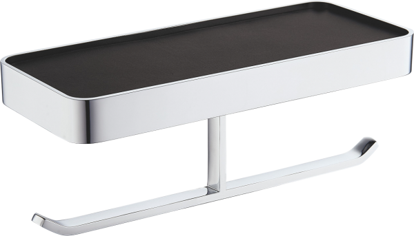 Держатель туалетной бумаги Wonzon & Woghand WW-8356A хром, с полкой