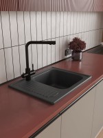 Мойка кухонная Domaci Болонья М-15-007 антрацит