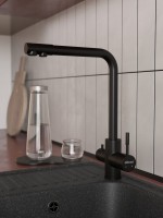 Мойка кухонная Domaci Болонья М-15-007 антрацит