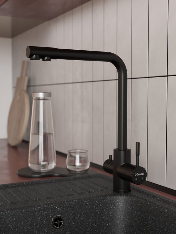 Мойка кухонная Domaci Болонья М-15-007 антрацит