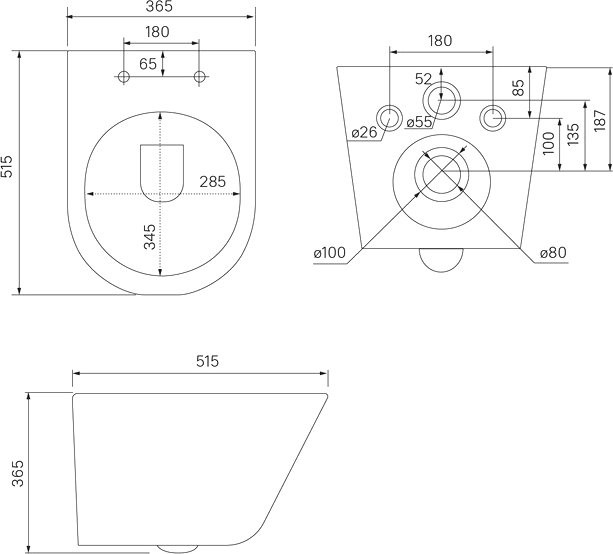 Комплект Унитаз подвесной IDDIS Calipso + Инсталляция TECE Base 9400413 4 в 1 с кнопкой смыва
