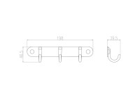 Крючок Wonzon & Woghand WW-9384-3 хром