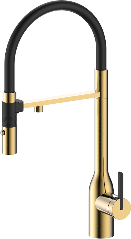 Смеситель для кухни Paulmark Magneto One Ma213188-LG светлое брашированное золото