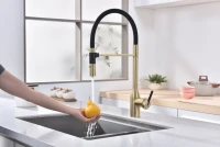 Смеситель для кухни Paulmark Magneto One Ma213188-LG светлое брашированное золото Смеситель для кухни Paulmark Magneto One Ma213188-LG светлое брашированное золото