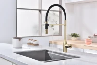 Смеситель для кухни Paulmark Magneto One Ma213188-LG светлое брашированное золото Смеситель для кухни Paulmark Magneto One Ma213188-LG светлое брашированное золото
