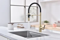 Смеситель для кухни Paulmark Magneto One Ma213188-LG светлое брашированное золото Смеситель для кухни Paulmark Magneto One Ma213188-LG светлое брашированное золото