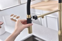 Смеситель для кухни Paulmark Magneto One Ma213188-LG светлое брашированное золото