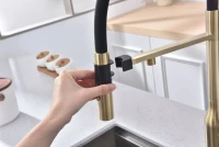 Смеситель для кухни Paulmark Magneto One Ma213188-LG светлое брашированное золото Смеситель для кухни Paulmark Magneto One Ma213188-LG светлое брашированное золото