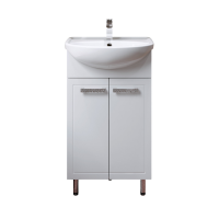 Тумба с раковиной Alavann Vittoria 50 напольная, белая