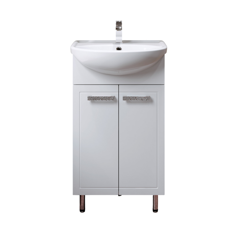 Тумба с раковиной Alavann Vittoria 50 напольная, белая