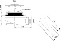 Поддон для душа Radaway Doros F 100x80 с сифоном