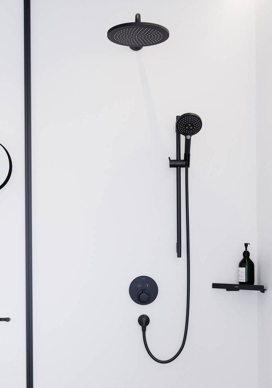 Душевая лейка Hansgrohe Raindance Select S 26530670 матовая черная