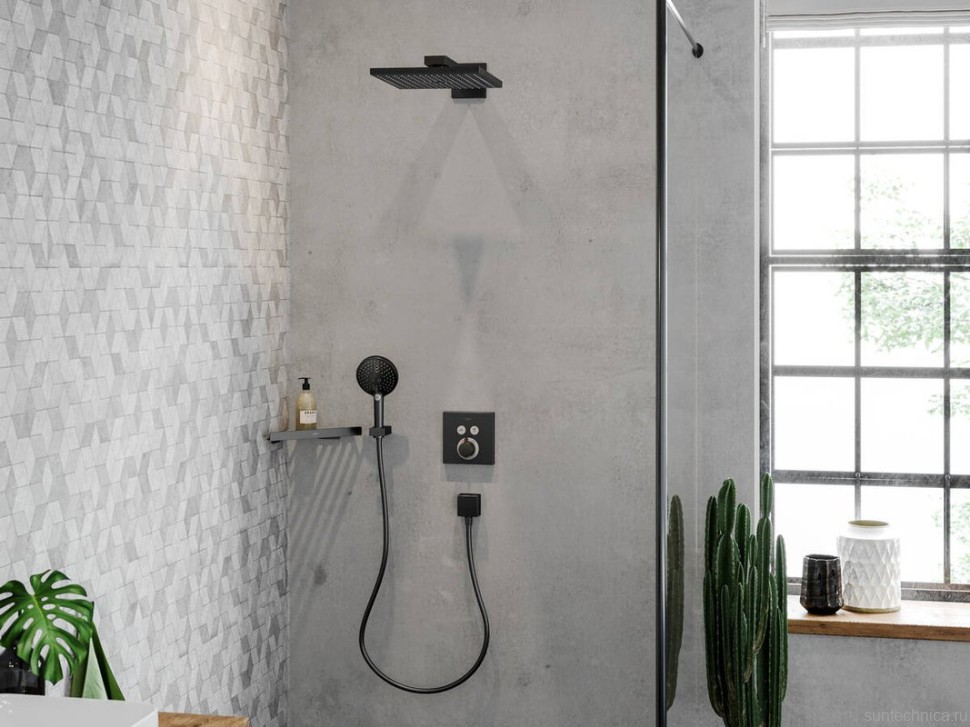 Душевая лейка Hansgrohe Raindance Select S 26530670 матовая черная