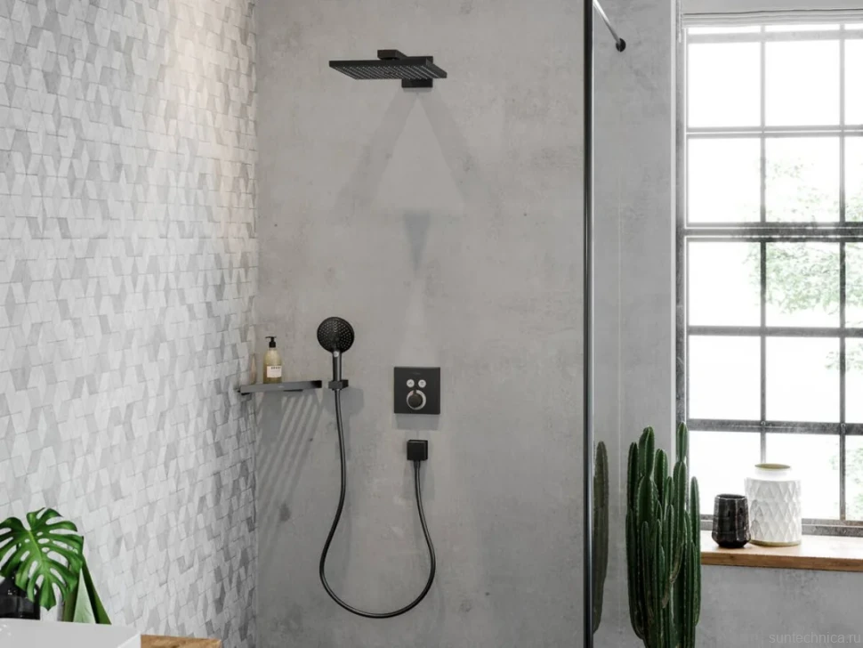 Душевая лейка Hansgrohe Raindance Select S 26530670 матовая черная