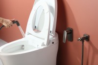 Гигиенический душ Lemark Bronx LM3719GM со смесителем, С ВНУТРЕННЕЙ ЧАСТЬЮ, графит