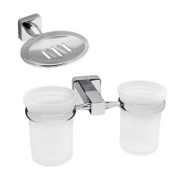 Набор Стакан Wasserkraft Lippe K-6528D + Мыльница K-6569 Набор Стакан Wasserkraft Lippe K-6528D + Мыльница K-6569