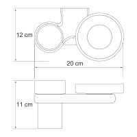Набор Стакан Wasserkraft Berkel K-6826 + Мыльница K-6869 Набор Стакан Wasserkraft Berkel K-6826 + Мыльница K-6869