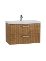 Мебель для ванной комнаты BelBagno Due 80 ручки хром полированный, rovere nature