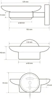 Набор Стакан Bemeta Sablo 160110012 + Мыльница 160108042 Набор Стакан Bemeta Sablo 160110012 + Мыльница 160108042