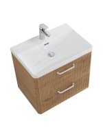 Мебель для ванной комнаты BelBagno Due 60 ручки белые, rovere nature