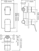 Душевой комплект Wasserkraft A171619