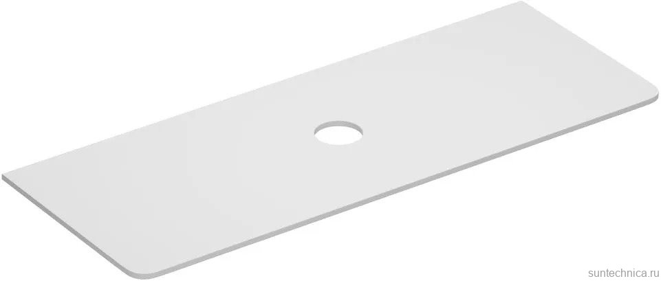 Тумба под раковину со столешницей Allen Brau Gravity 120 1 ящик, матовый антрацит, столешница белая