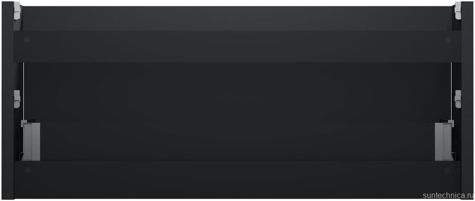 Тумба под раковину со столешницей Allen Brau Gravity 120 1 ящик, матовый антрацит, столешница белая