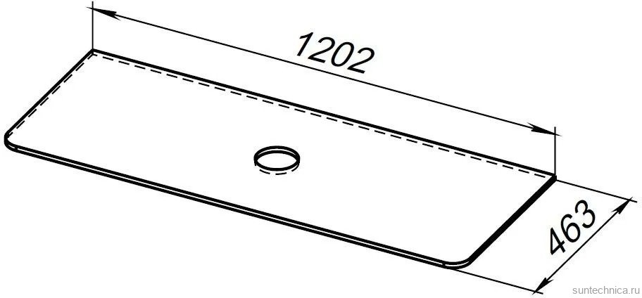 Тумба под раковину со столешницей Allen Brau Gravity 120 1 ящик, матовый антрацит, столешница белая