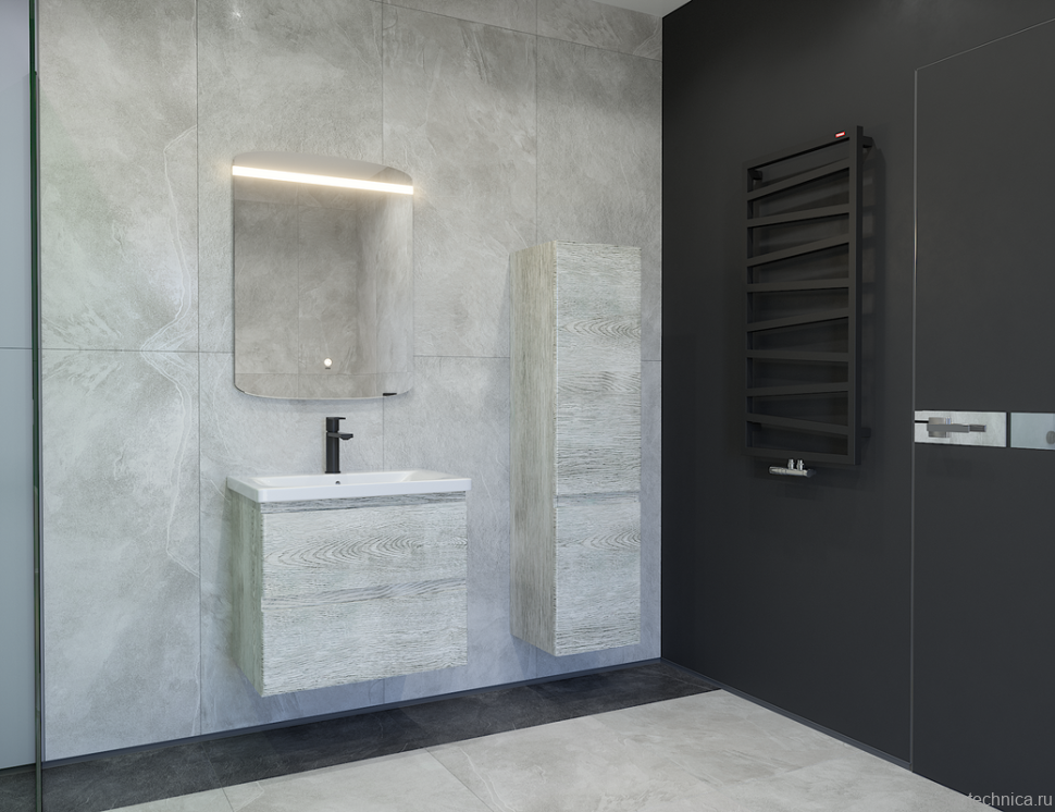 Тумба под раковину без столешницы Caprigo Forte 65 подвесная, белый клен