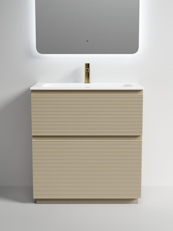 Тумба с раковиной Sancos Folk Floor 80 напольная, капучино, раковина CN7012