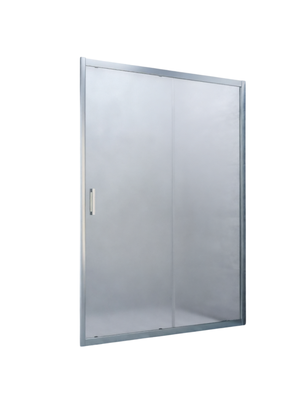 Душевая дверь в нишу Vegas Glass ZP Novo h2000 135 07 10 135 см, профиль матовый хром, стекло сатин