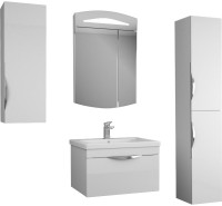 Тумба с раковиной Owl 1975 Sjel подвесная, белый лак, 65