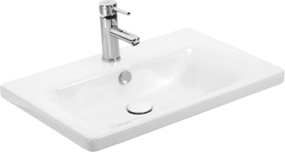 Тумба с раковиной Owl 1975 Sjel подвесная, белый лак, 65