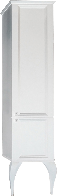 Шкаф пенал для ванной Aqwella 5 stars LaDonna белый