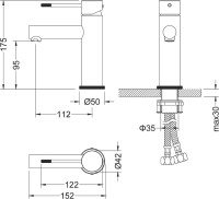 Смеситель для раковины Timo Saona 2361/16F матовый белый