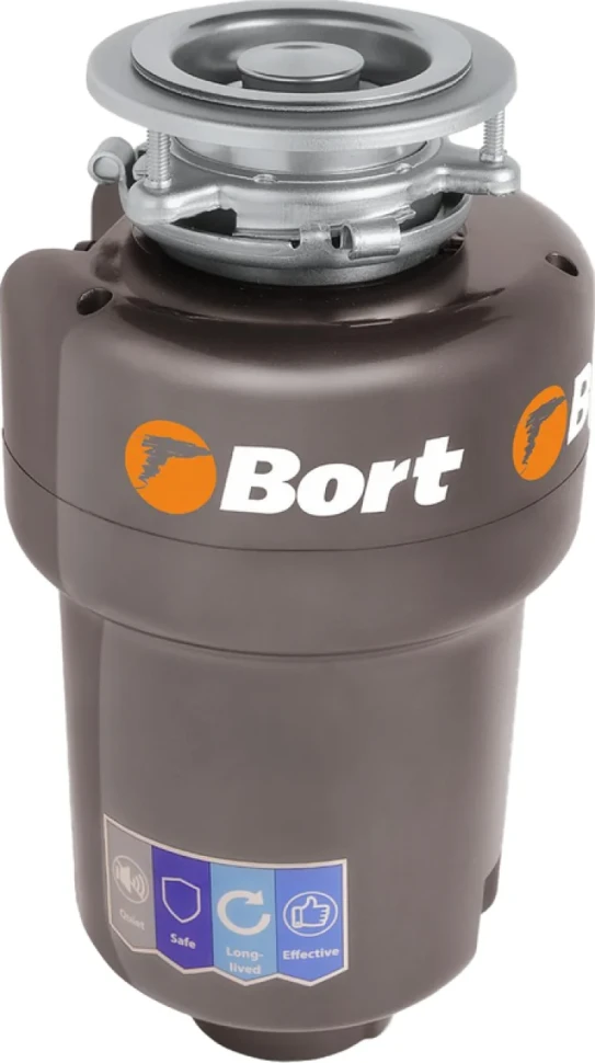 Комплект Мойка AQUATON Мида серая + Измельчитель Bort Titan Max Power FullControl