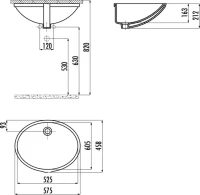 Раковина Creavit TP205 Раковина Creavit TP205