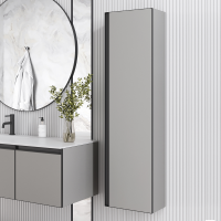 Шкаф-пенал для ванной Armadi Art Quatro luna, профиль anthracite