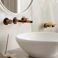 Смеситель для раковины Wasserkraft Paar 8845 С ВНУТРЕННЕЙ ЧАСТЬЮ, розовое золото PVD Смеситель для раковины Wasserkraft Paar 8845 С ВНУТРЕННЕЙ ЧАСТЬЮ, розовое золото PVD