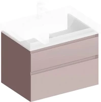 Тумба под раковину KERAMA MARAZZI Cubo 70 мальва матовая