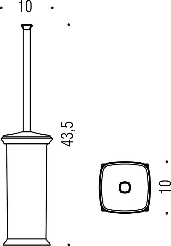 Набор Держатель Colombo Design Portofino B3291.CR + Ершик B3206, хром