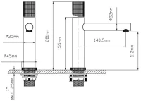 Смеситель для раковины Vincea Groove VBF-4G1BG4 брашированное золото Смеситель для раковины Vincea Groove VBF-4G1BG4 брашированное золото