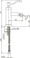 Смеситель для биде Paini Duomo 88CR304 хром