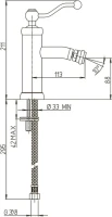 Смеситель для биде Paini Duomo 88CR304 хром Смеситель для биде Paini Duomo 88CR304 хром