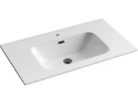 Тумба с раковиной La Fenice Terra Twin 80 подвесная, bianca, раковина Slim Line 80 см