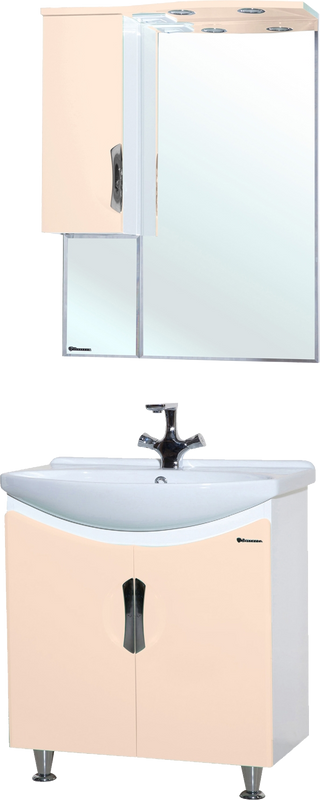 Мебель для ванной комнаты Bellezza Лагуна 65 прямая бежевая