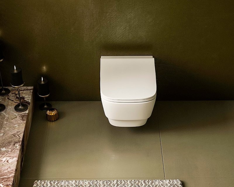 Комплект Унитаз подвесной Boheme Bello 971-MW белый матовый + Крышка 975-MW белая матовая + Инсталляция Geberit Duofix Delta 458.163.21.1 с кнопкой смыва, хром + Звукоизоляция