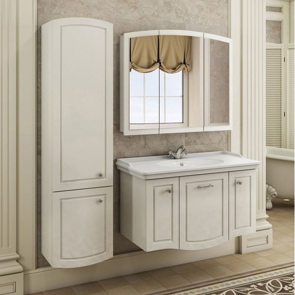 Зеркало-шкаф Comforty Палини 100 белое